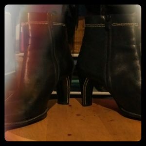 Franco Sarto Black leather booties